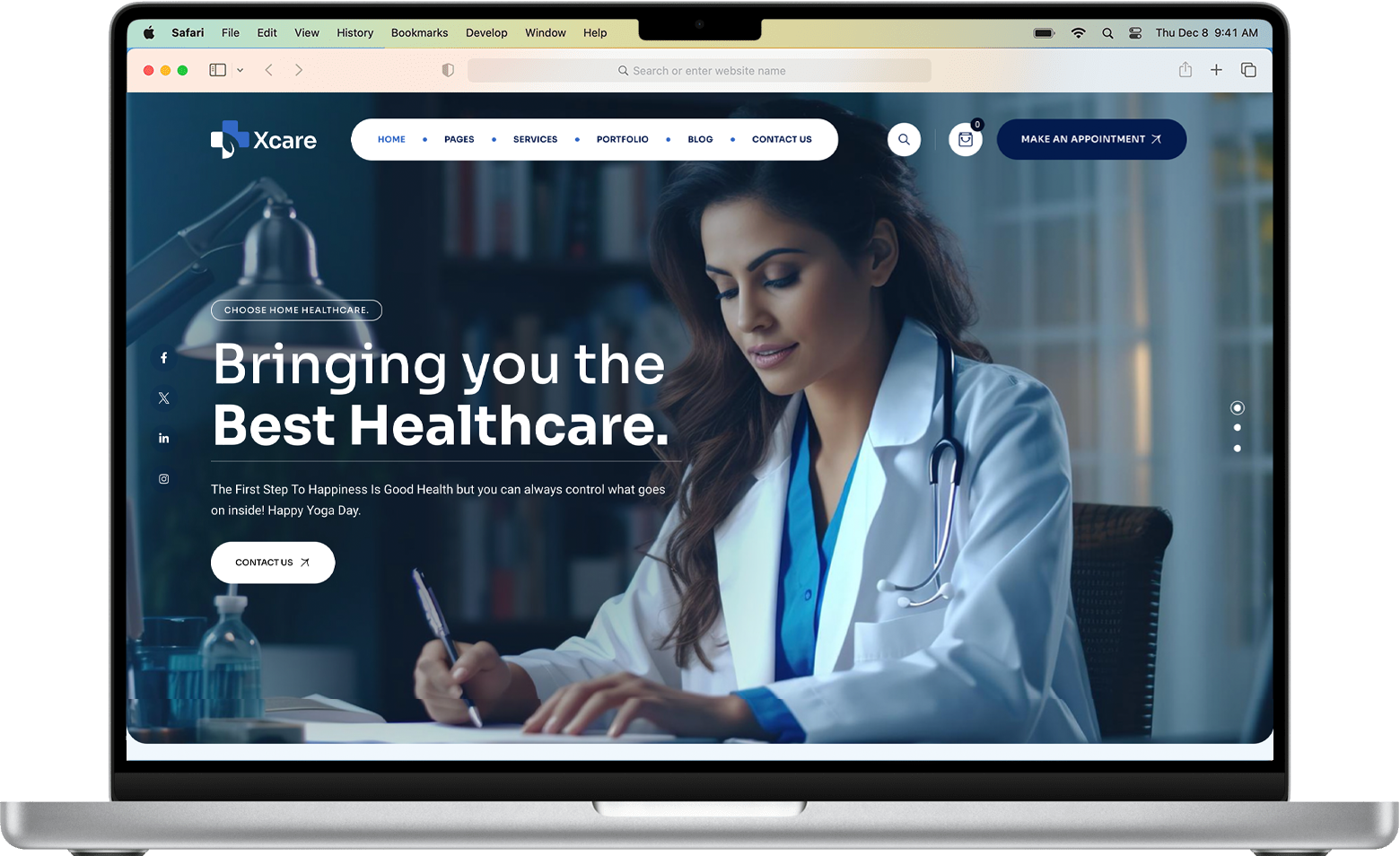 medical-website-screenshot