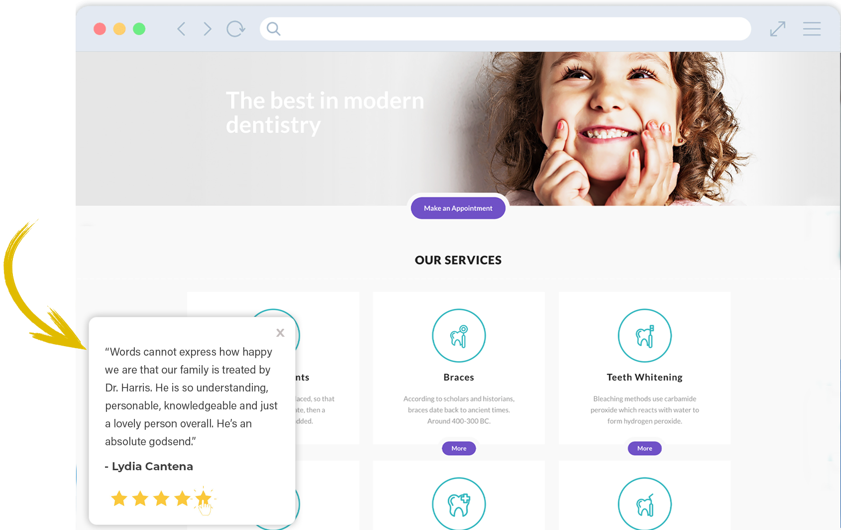 dental-website-screenshot-panels